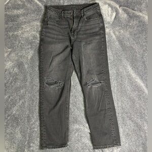 American Eagle “Highest rise mom jean”, black, size 4 short